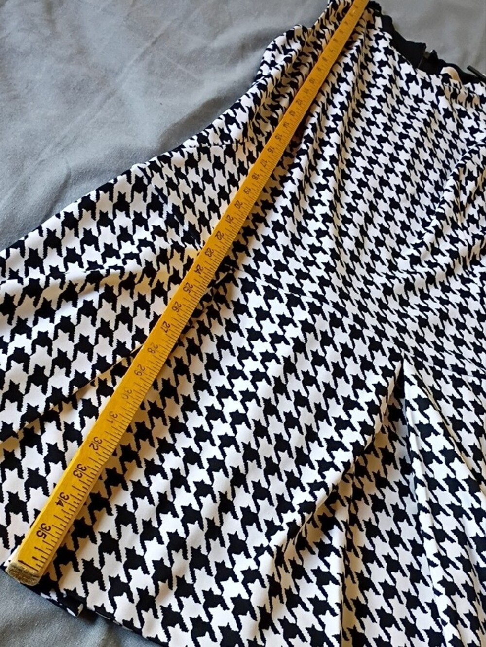 Michael Kors Black & White Houndstooth Sleeveless Mini Dress Size 4 - Picture 10 of 11
